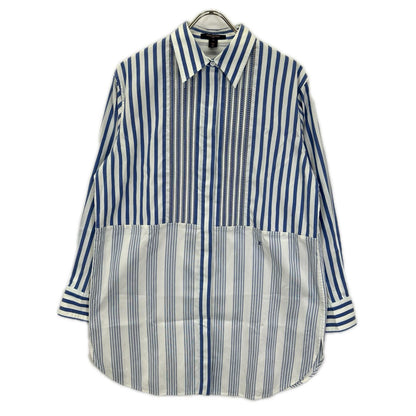 LOUIS VUITTON ルイヴィトン ホワイト×ブルー RW201W TAJ FIBB01 ストライプシャツ トップス