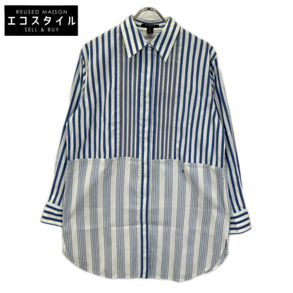 LOUIS VUITTON ルイヴィトン ホワイト×ブルー RW201W TAJ FIBB01 ストライプシャツ トップス