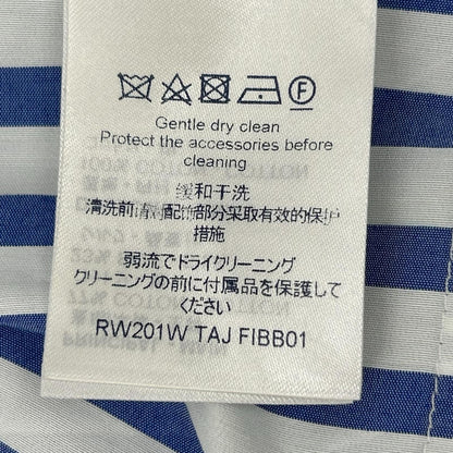 LOUIS VUITTON ルイヴィトン ホワイト×ブルー RW201W TAJ FIBB01 ストライプシャツ トップス