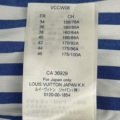 LOUIS VUITTON ルイヴィトン ホワイト×ブルー RW201W TAJ FIBB01 ストライプシャツ トップス