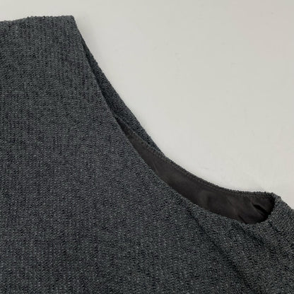 JIYU-KU 自由区 26SS グレー ブライトリングツイード ジャンパースカート ワンピース