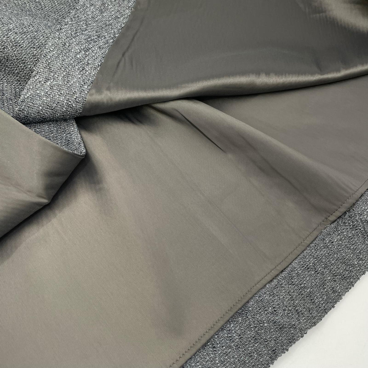 JIYU-KU 自由区 26SS グレー ブライトリングツイード ジャンパースカート ワンピース