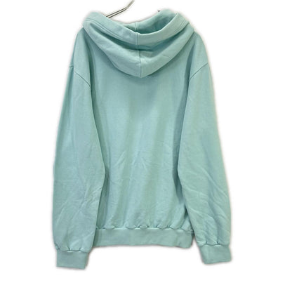 Mint Blue Pullover Hoodie Top XL Men's