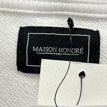 MAISON HONORE メゾンオノレ ホワイト プルオーバーパーカ トップス