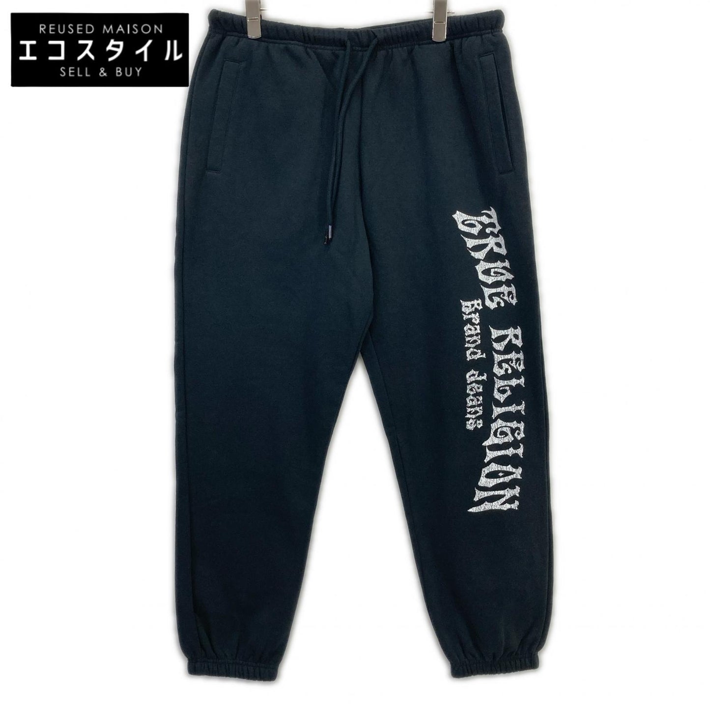 TRUE RELIGION トゥルーレリジョン ブラック ロゴデザイン スウェットパンツ ボトムス