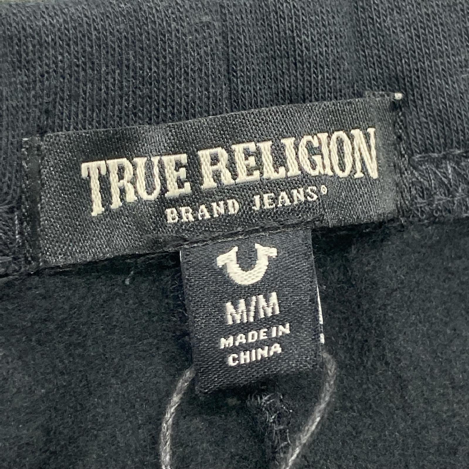 TRUE RELIGION トゥルーレリジョン ブラック ロゴデザイン スウェットパンツ ボトムス