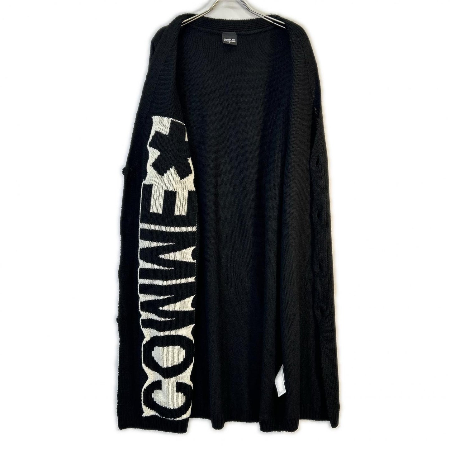 【COMME desFUCKDOWN】黑色宽松针织开衫 上衣 男士
