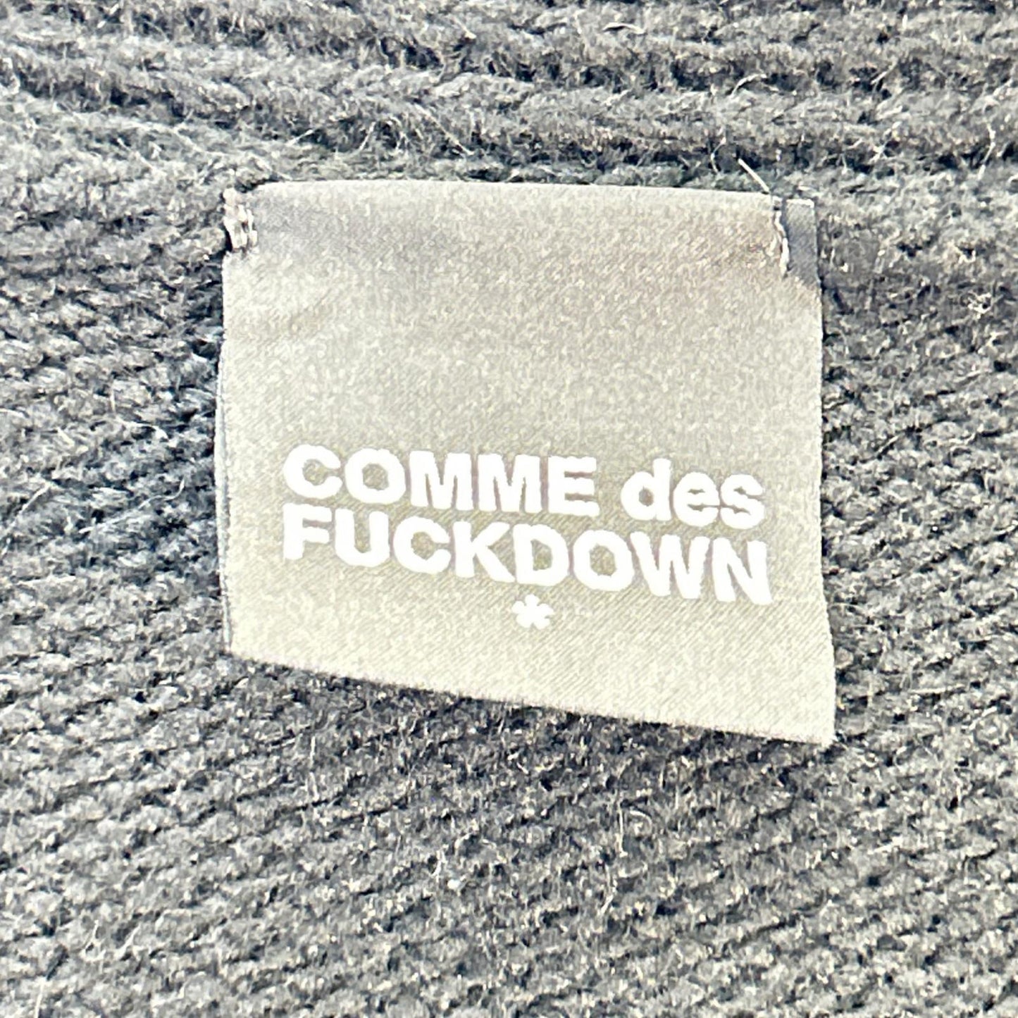 【COMME desFUCKDOWN】黑色宽松针织开衫 上衣 男士