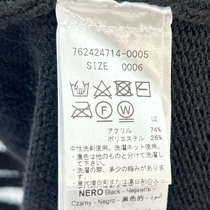 【COMME desFUCKDOWN】黑色宽松针织开衫 上衣 男士