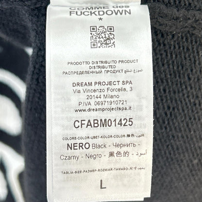 【COMME desFUCKDOWN】黑色宽松针织开衫 上衣 男士