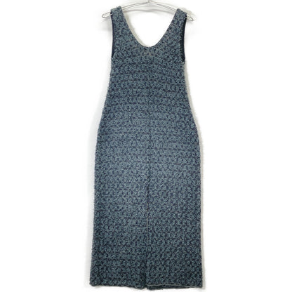 IRENE 25 years Charcoal Gray 27S85004 Tweed Knit Dress One-piece 36 Ladies