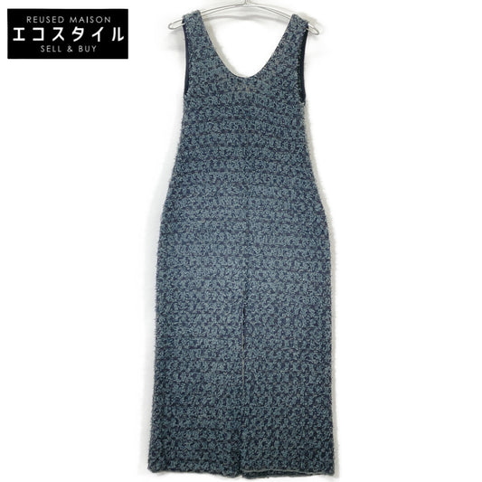 IRENE 25 years Charcoal Gray 27S85004 Tweed Knit Dress One-piece 36 Ladies