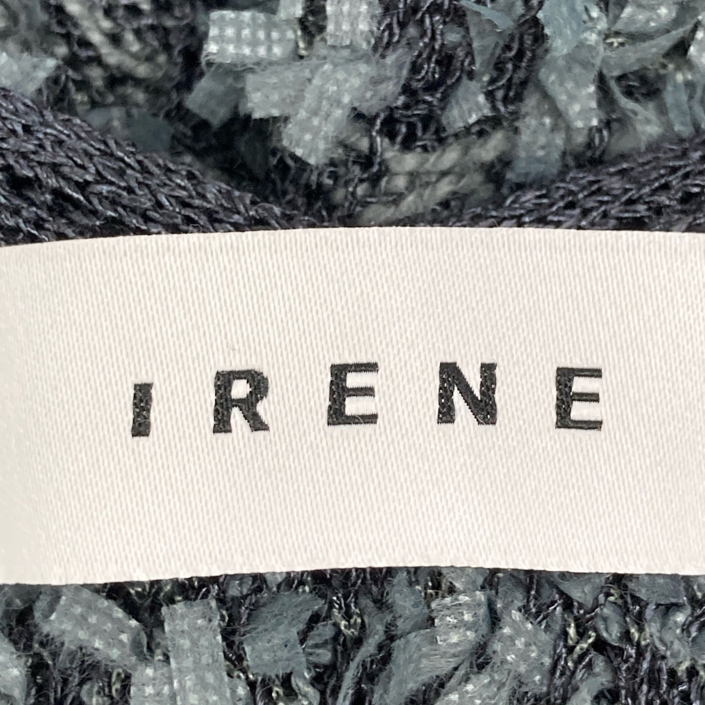 IRENE 25 years Charcoal Gray 27S85004 Tweed Knit Dress One-piece 36 Ladies
