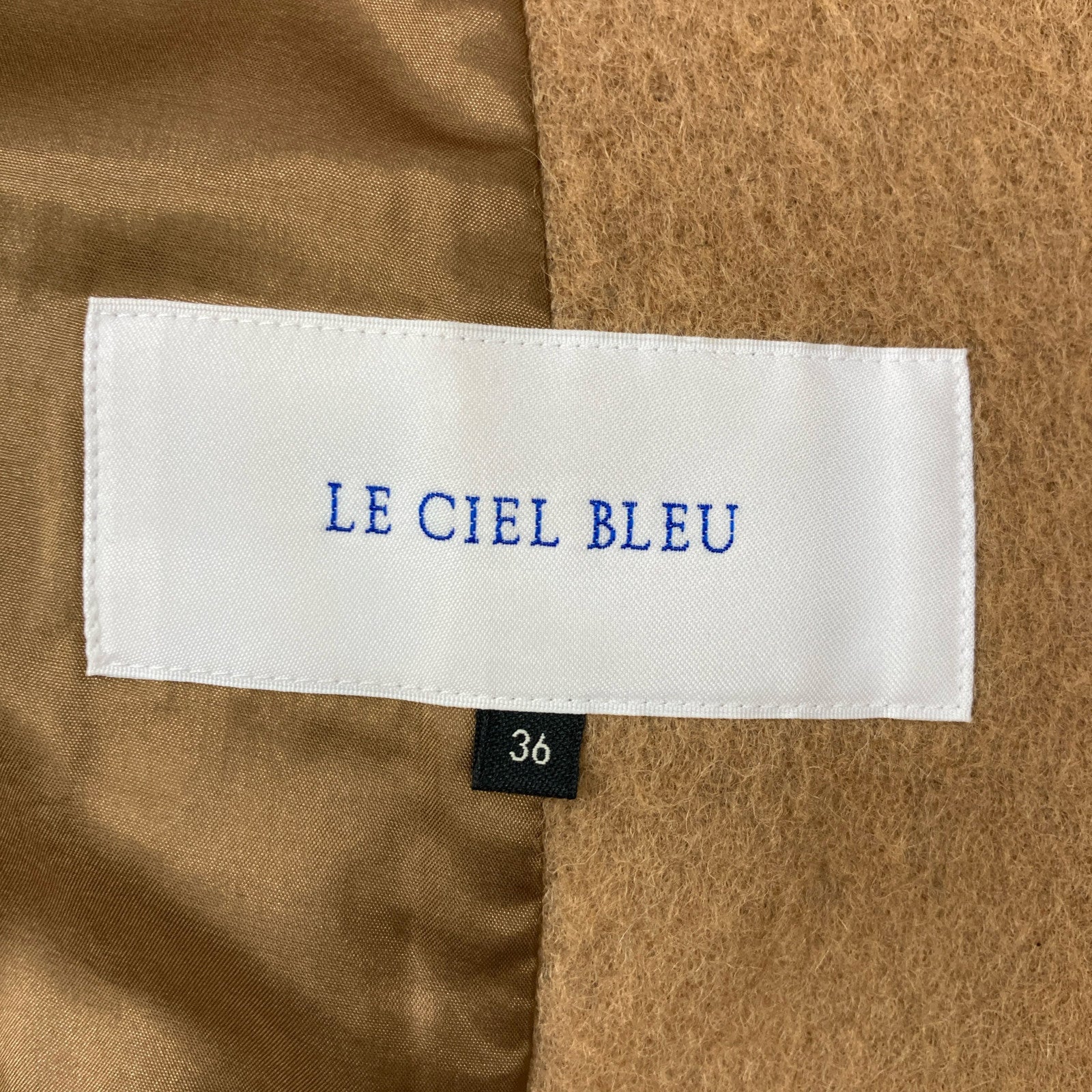 LE CIEL BLEU LE CIEL BLEU 23年 棕色 磨毛西装夹克 外套 36 女士