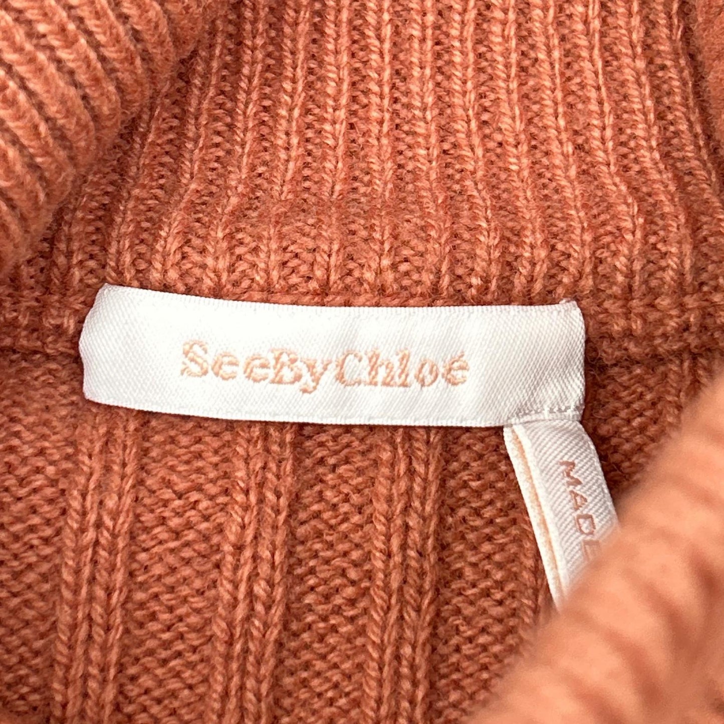 SEE BY CHLOE シーバイクロエ ピンク ハイネック ニット ワンピース ワンピース