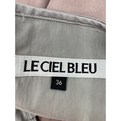 LE CIEL BLEU LE CIEL BLEU 25SS 浅灰色 Organza x Satin Slip Dress 连衣裙 36 女式