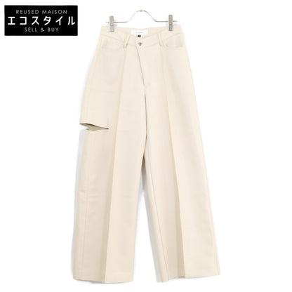 LE CIEL BLEU ルシェルブルー 【23年製】25A68412 Leather V Waist Wide Pants エコレザー V ウエスト ワイトパンツ ボトムス