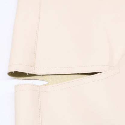 LE CIEL BLEU ルシェルブルー 【23年製】25A68412 Leather V Waist Wide Pants エコレザー V ウエスト ワイトパンツ ボトムス