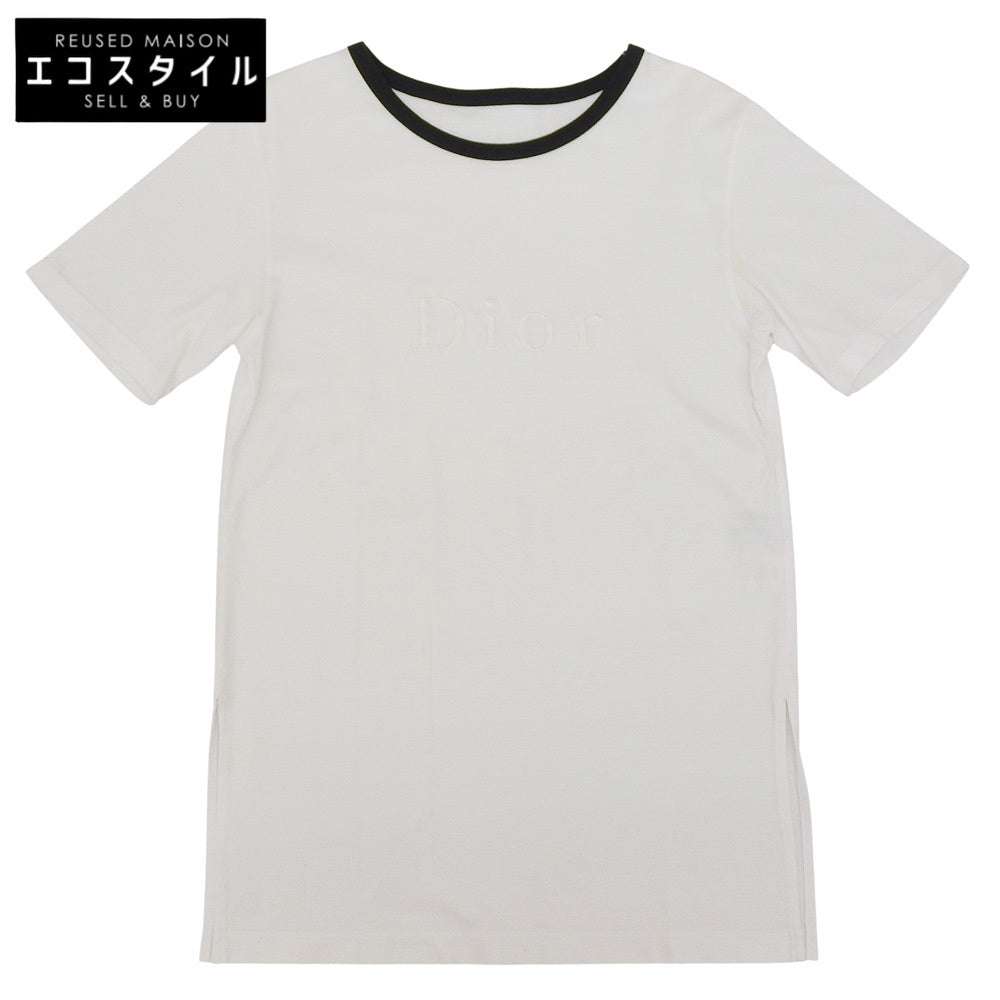 Christian Dior Sports Beautiful Cotton Short Sleeve T-Shirt Top for Women White M Q7K0305 Tops