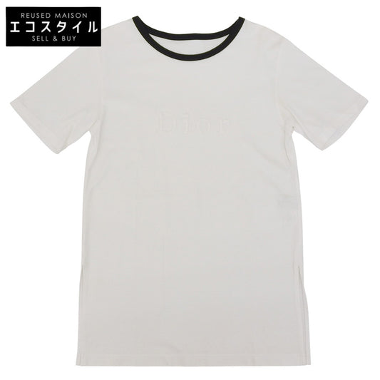 Christian Dior Sports Beautiful Cotton Short Sleeve T-Shirt Top for Women White M Q7K0305 Tops