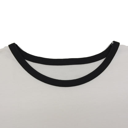 Christian Dior Sports Beautiful Cotton Short Sleeve T-Shirt Top for Women White M Q7K0305 Tops