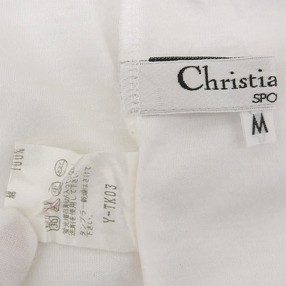 Christian Dior Sports Beautiful Cotton Short Sleeve T-Shirt Top for Women White M Q7K0305 Tops