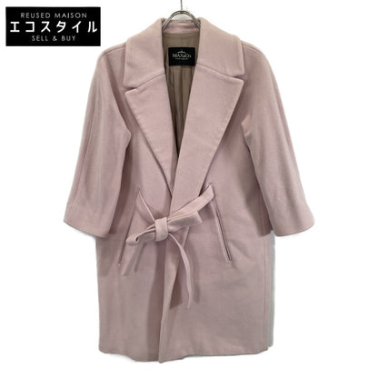 Domestic genuine K0140914 Pure Wool Belted Coat F40/CH38 for women