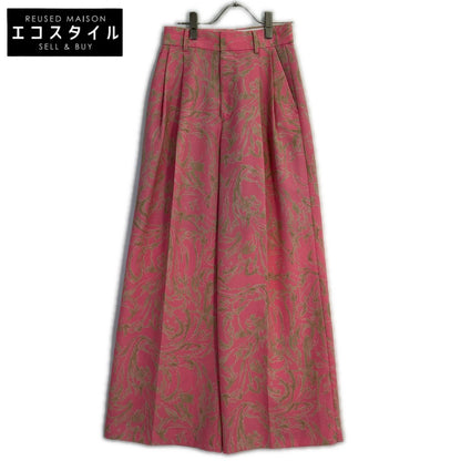 IRENE 25S88005 Pink All-Over Pattern Wide Pants Bottoms