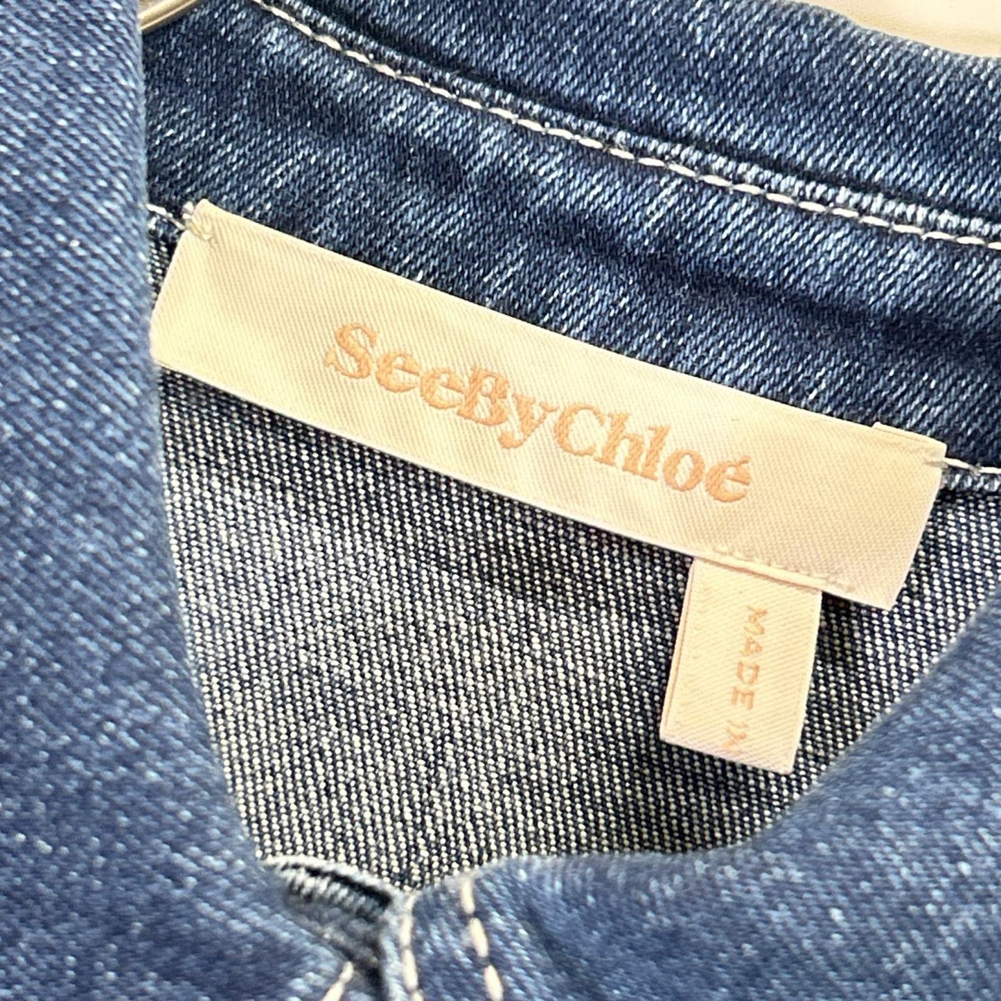 SEE BY CHLOE See By Chloe CHC19SDR02150 牛仔泡泡袖连衣裙 连衣裙
