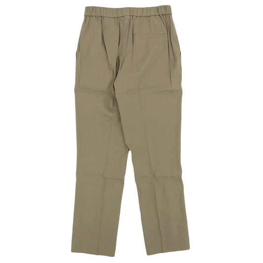 Theory Linen Stretch Tapered Pants Bottoms Women's Brown 00 01-1106405 Bottoms 00