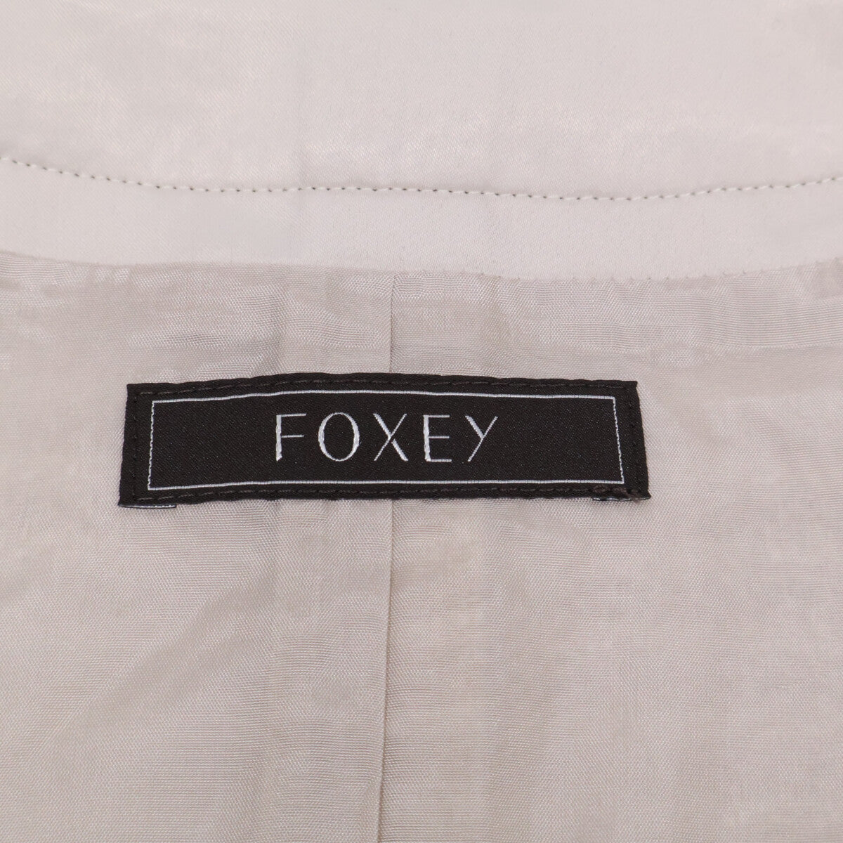 FOXEY フォクシー 【新品同様/25年製】45486 TWEED FETE フロントファスナー ノースリーブ ワンピース