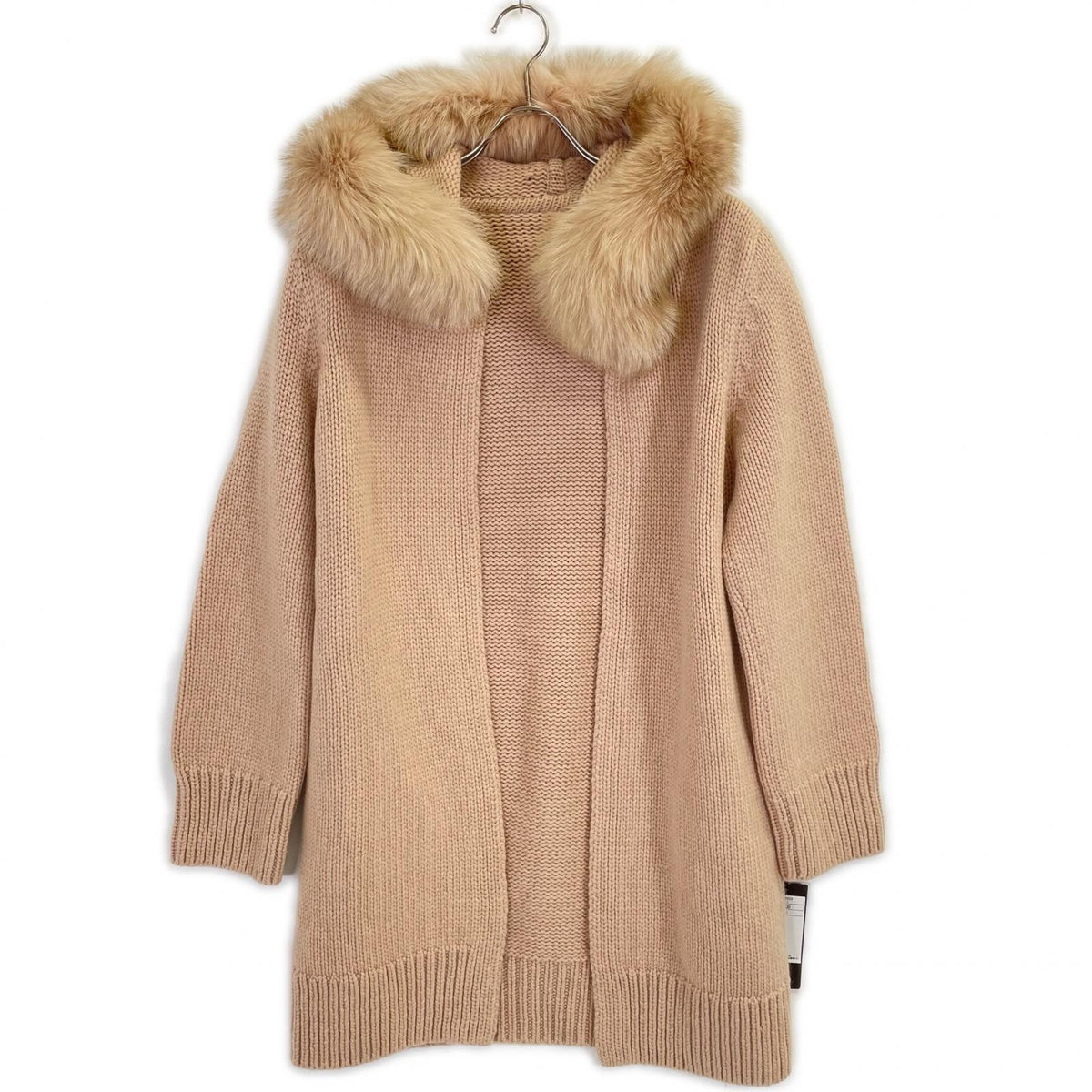 FOXEY 38516 Pink Beige Fox Soleil Knit Coat