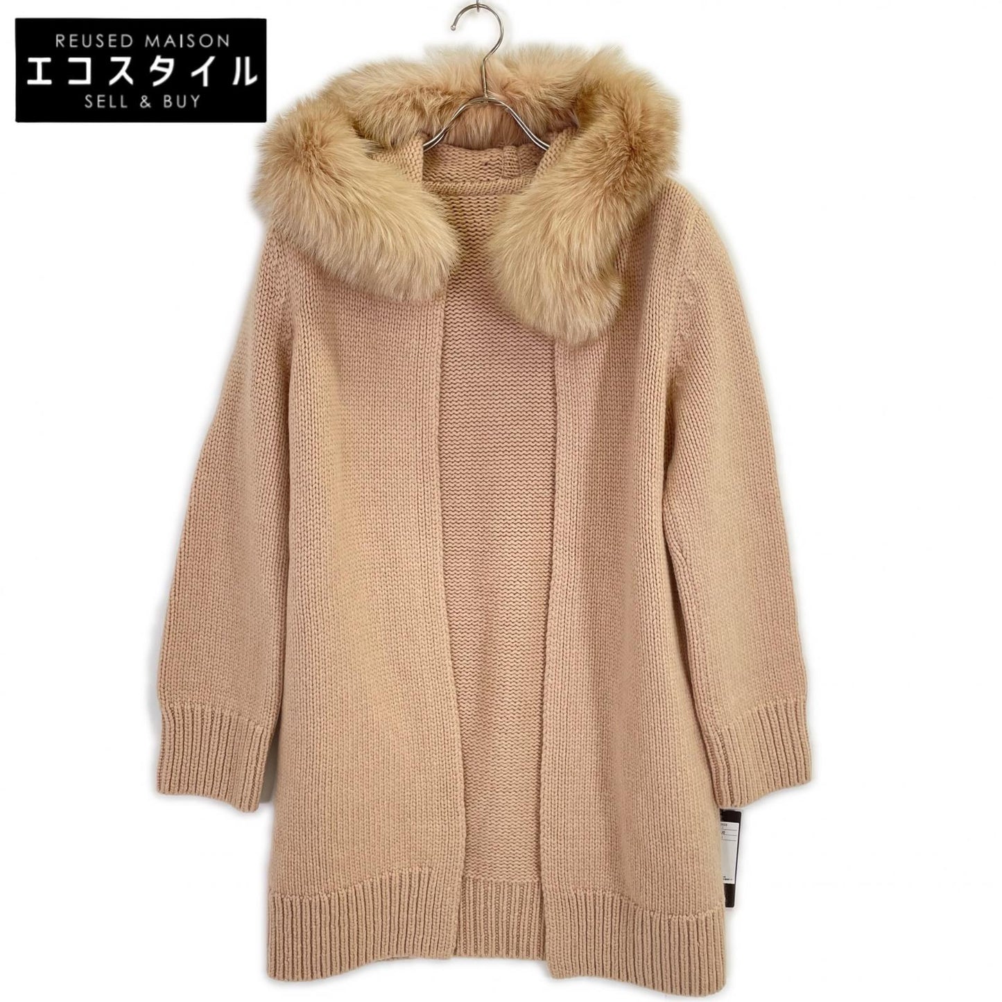FOXEY 38516 Pink Beige Fox Solei Knit Coat F