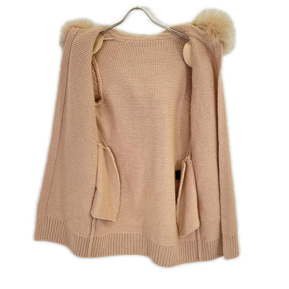 FOXEY 38516 Pink Beige Fox Solei Knit Coat F