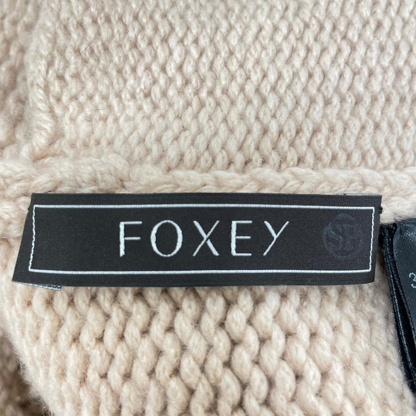 FOXEY 38516 Pink Beige Fox Solei Knit Coat F