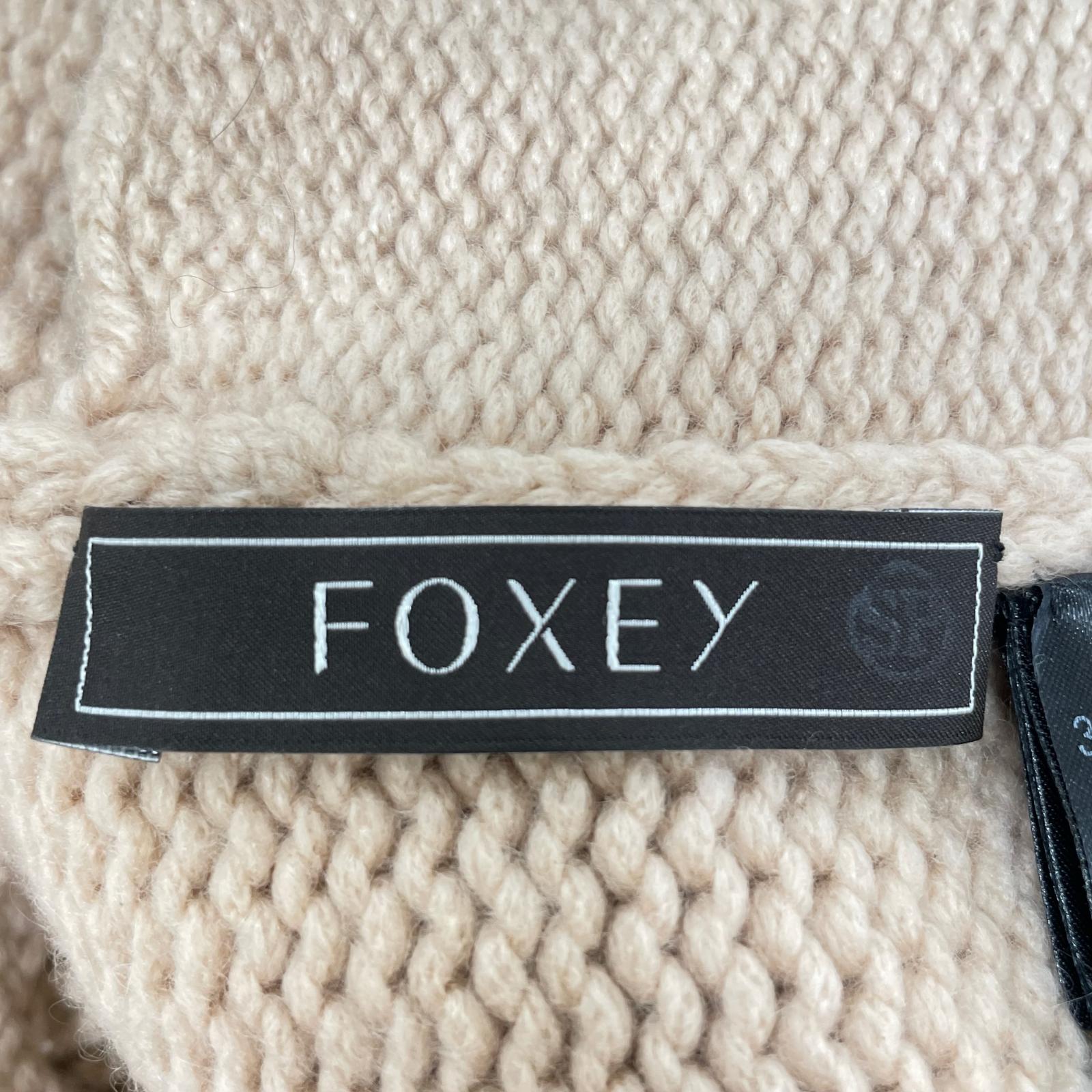 FOXEY 38516 Pink Beige Fox Solei Knit Coat F