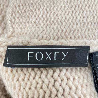 FOXEY 38516 Pink Beige Fox Soleil Knit Coat