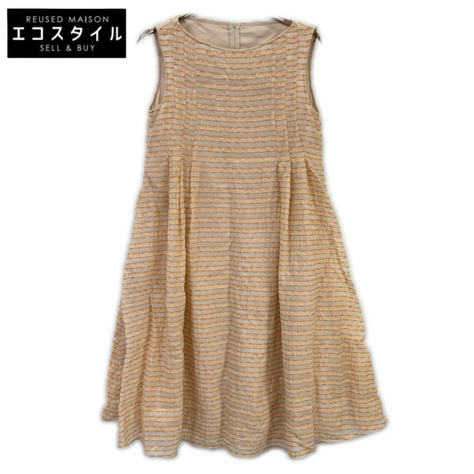 24SS 44363 LIBERT Border Design Dress Dress 40 Ladies