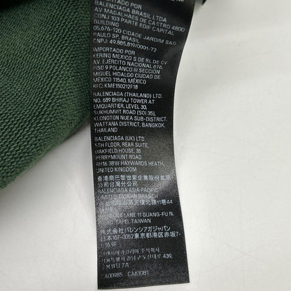 BALENCIAGA バレンシアガ 23年製 744441 カーキ Tape Type Ripped Pocket Hoodie トップス