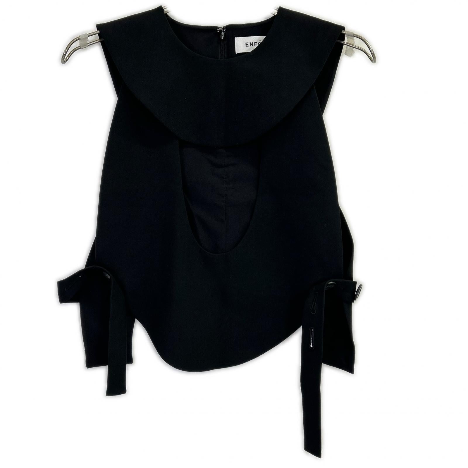 25SS 300IA530-1621 黑色 CHAIR PARTS 背心 马甲 背心 38 女士