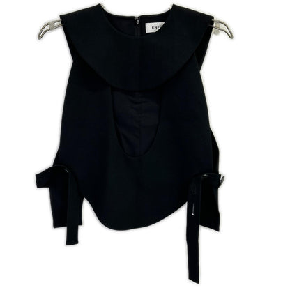 25SS 300IA530-1621 黑色 CHAIR PARTS 背心 马甲 背心 38 女士