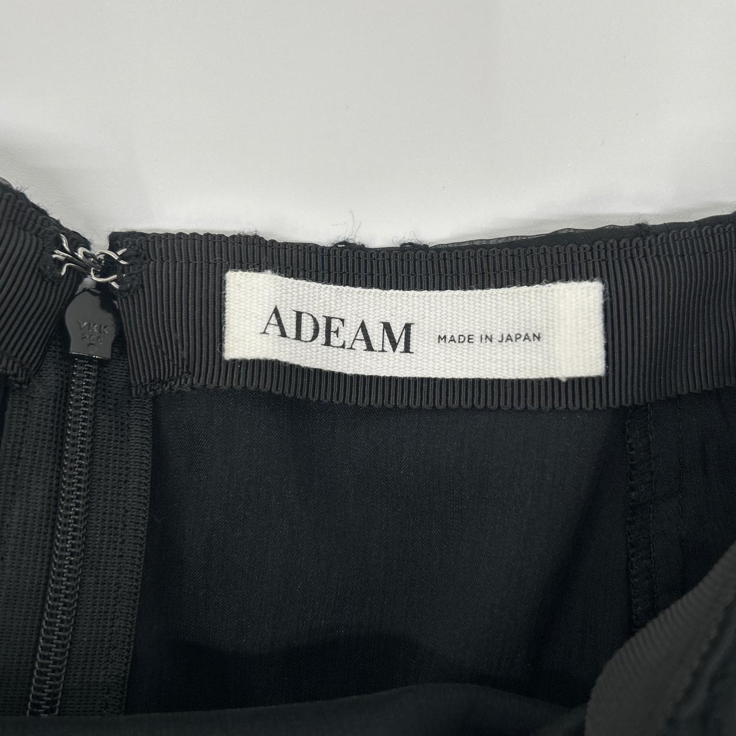 ADEAM アディアム 24SS 44568 ブラック フレアスカート 刺繍 スカート