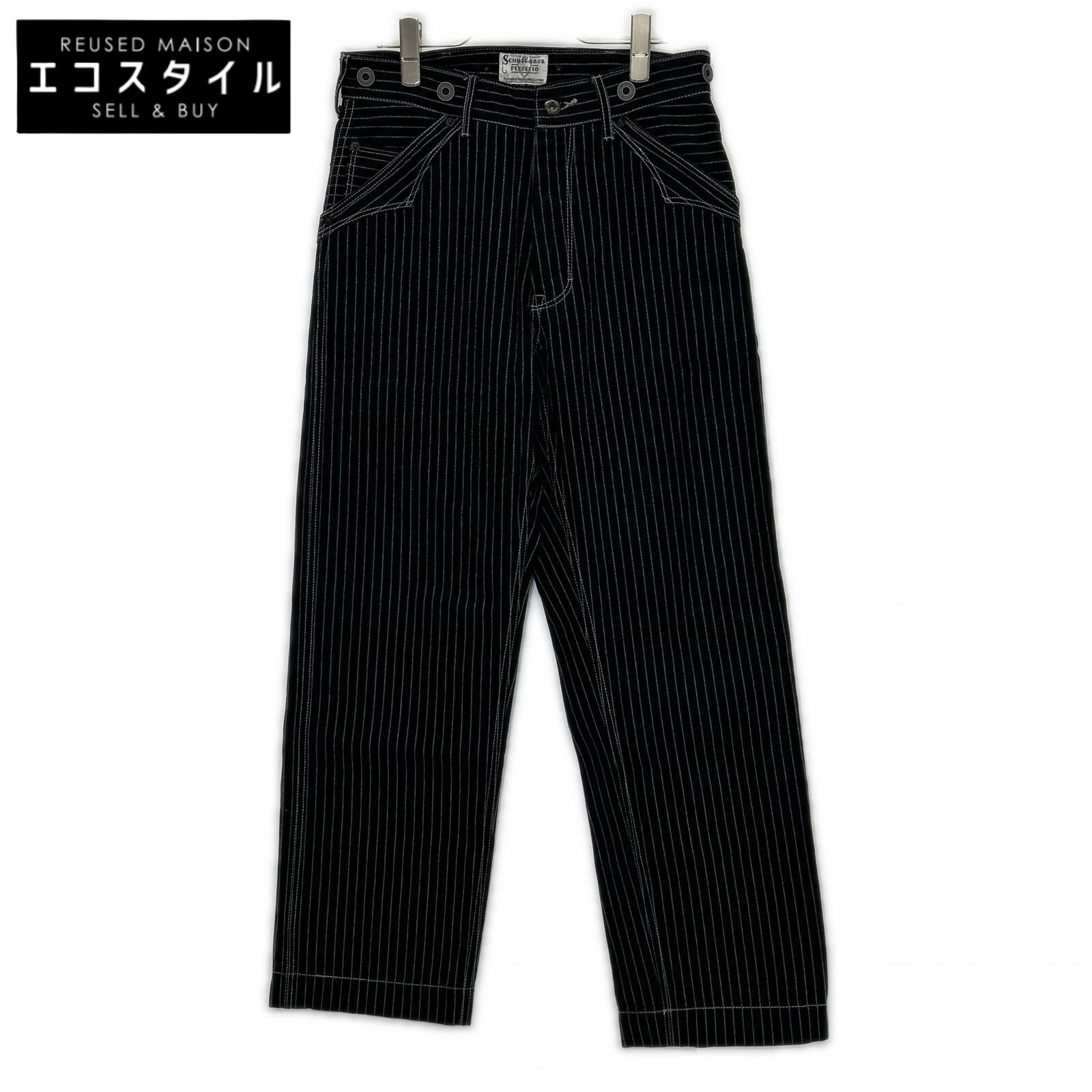 schott ショット 782-5911002 ブラック オールドヒッコリー デニム ボトムス