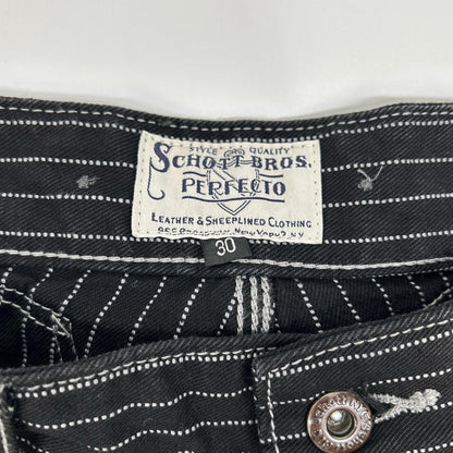 schott ショット 782-5911002 ブラック オールドヒッコリー デニム ボトムス