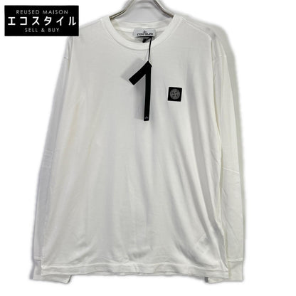 STONE ISLAND ストーンアイランド 791522713 ホワイト カットソー クルーネックTシャツ アイコンロゴパッチ トップス