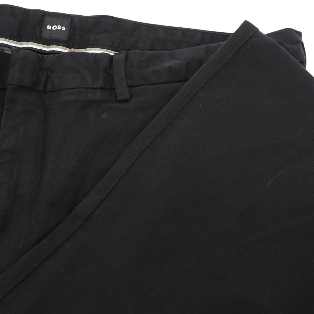 BOSS ボス 美品 Kaito1 ストレッチパンツ ボトムス メンズ ブラック 38L 10248208 ボトムス