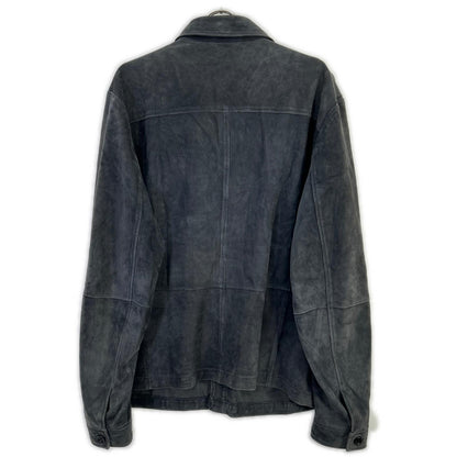 BOSS ボス グレー 羊革 レザーシャツジャケット 10187354 ジャケット