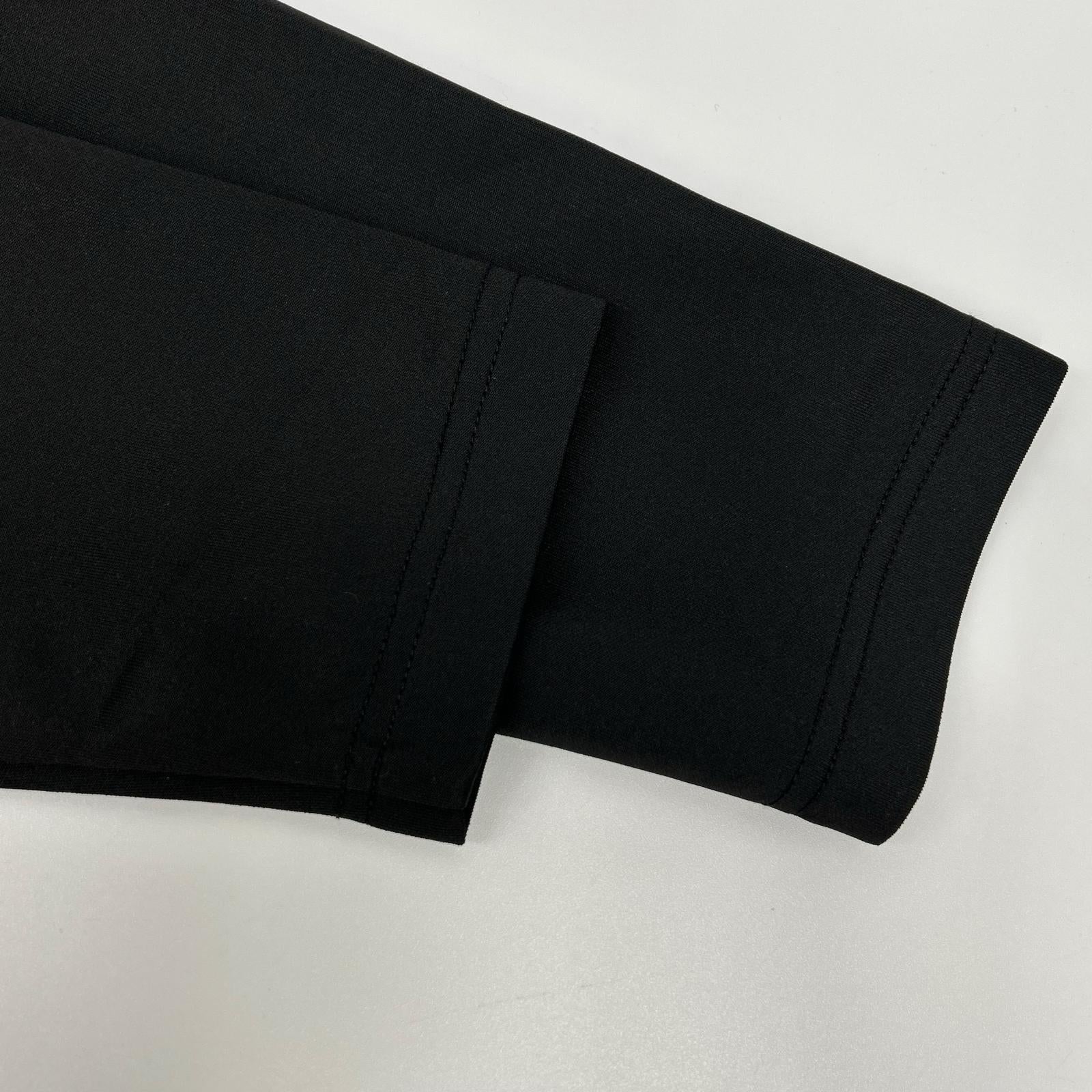 muta ムータ GLOBALE KoBE ブラック モノグラム ロングスリーブポロシャツ トップス