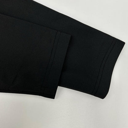muta ムータ GLOBALE KoBE Black Monogram Long-Sleeve Polo Shirt Top