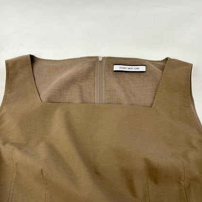 FOXEY NEW YORK フォクシーニューヨーク 23AW 43744 マロンブラウン ノースリーブドレスリリーク ワンピース